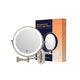 Wall Mounted LED Makeup Mirror 1X/10X Rechargeable Vanity Mirror