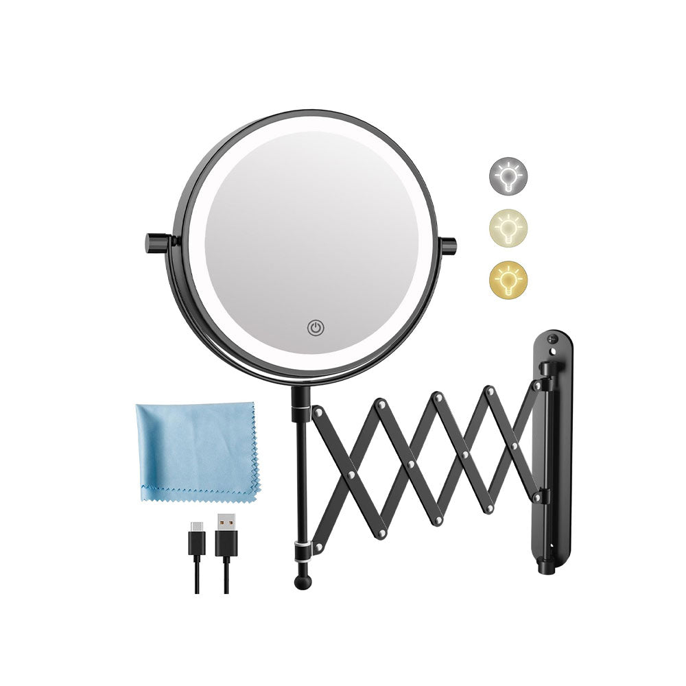 Extendable Wall Mounted Mirror for Home Bathroom
