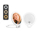 Funtouch RM451 compact mirror with 3 color LED lights (cool, natural, warm), adjustable for different makeup needs.