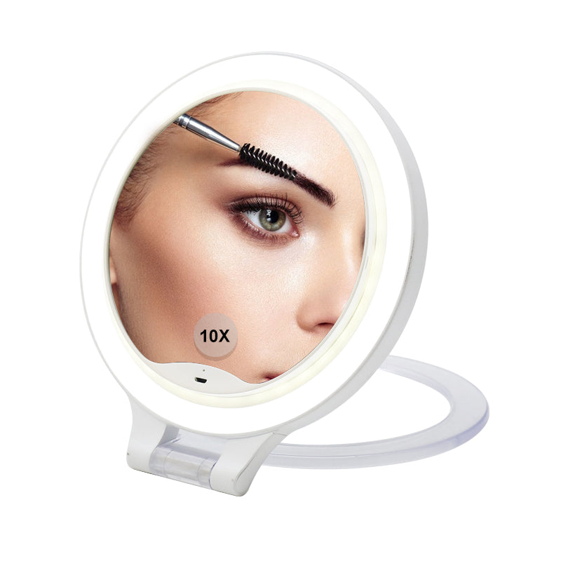 Funtouch round pocket mirror portable mini makeup mirror