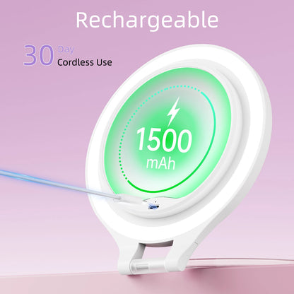 The FunTouch large-capacity makeup mirror can last for 30 days after being charged once.