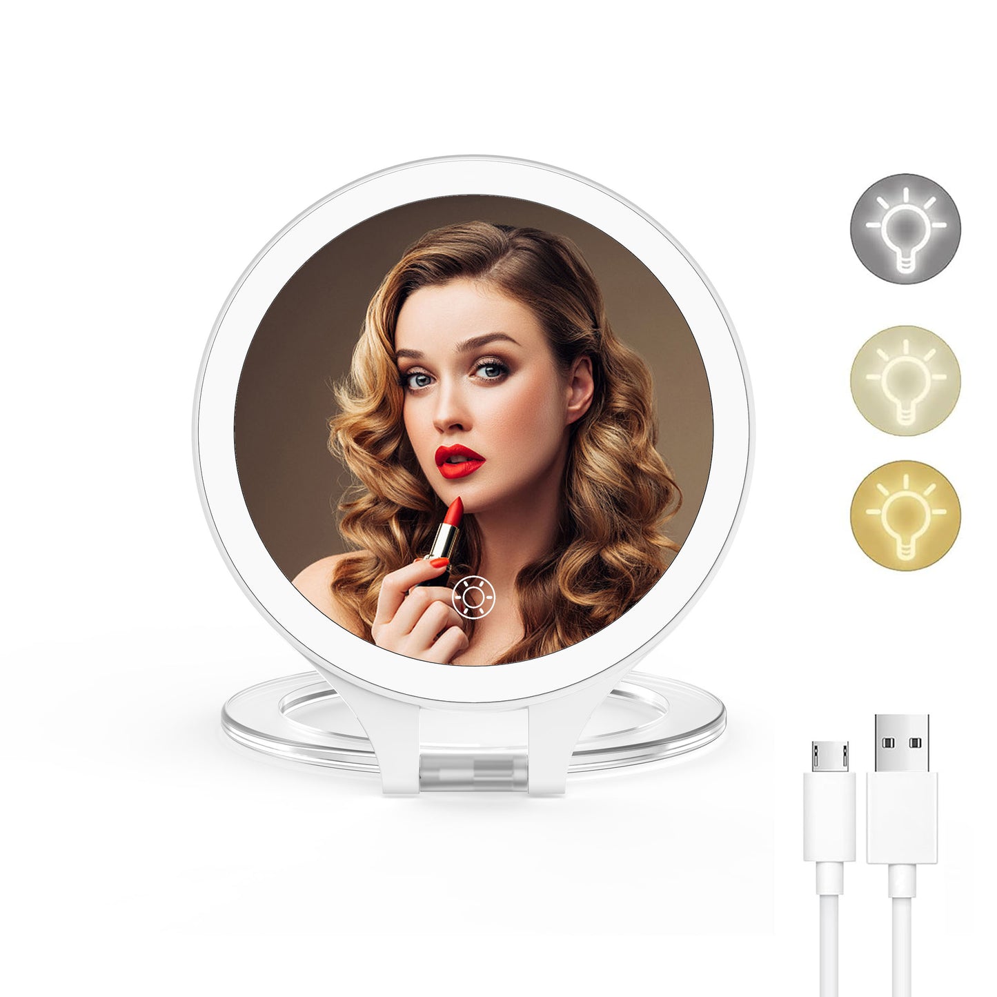 FUNTOUCH Portable LED Makeup Mirror
